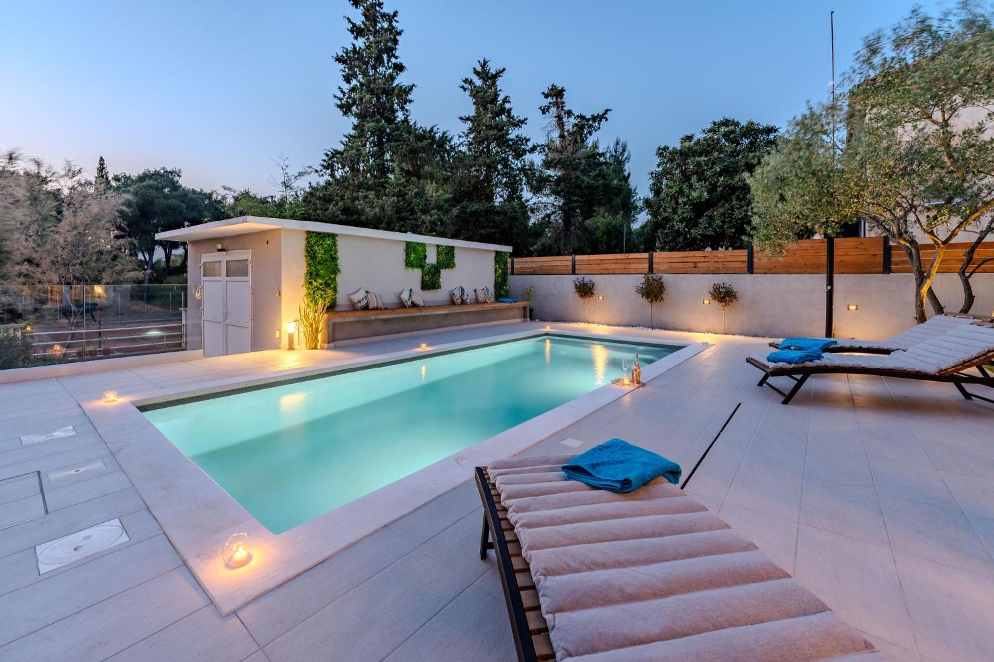 Villa B&D Zadar For The Complete Pleasure Of Vacation !Heated! Private Pool! Green Oasis In The Center Of Zadar, 100M From The Sea Zewnętrze zdjęcie